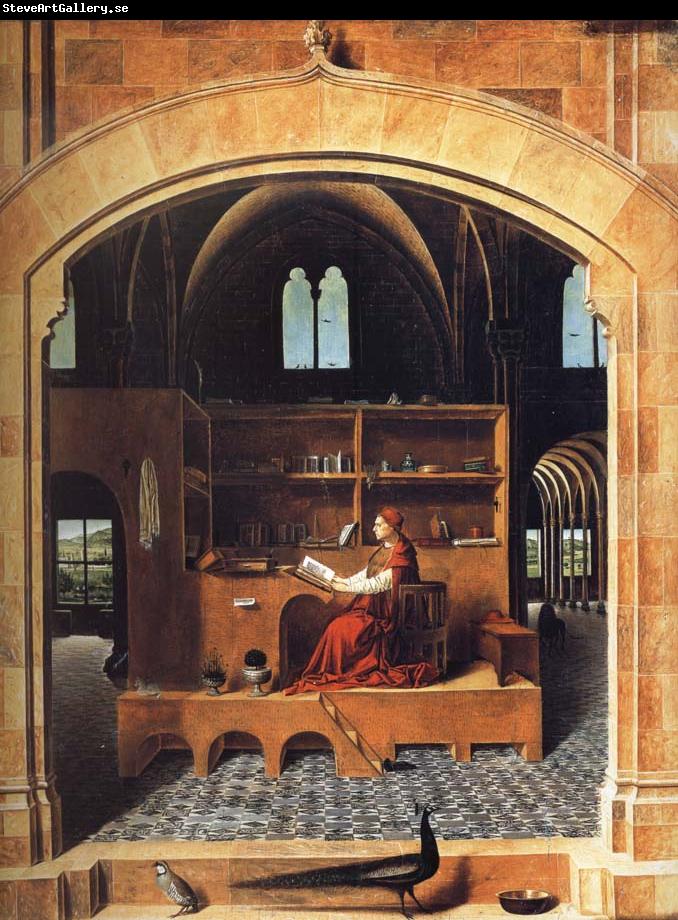 Antonello da Messina Saint Jerome in His Study